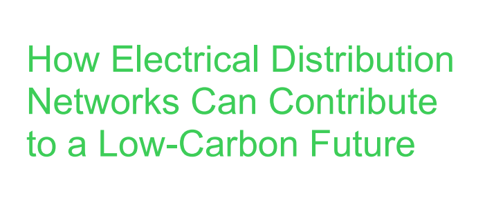 How Electrical Distribution Networks Can Contribute to a Low-Carbon Future