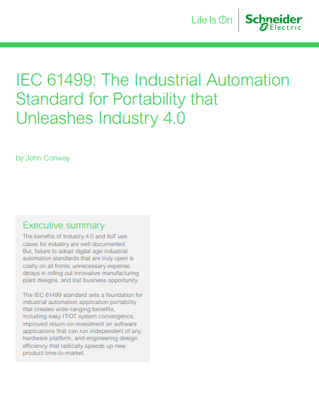 The Industrial Automation Standard for Portability that Unleashes Industry 4.0