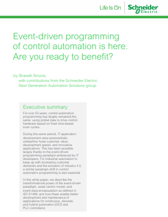 Event-driven programming of control automation is here. Are you ready to benefit?